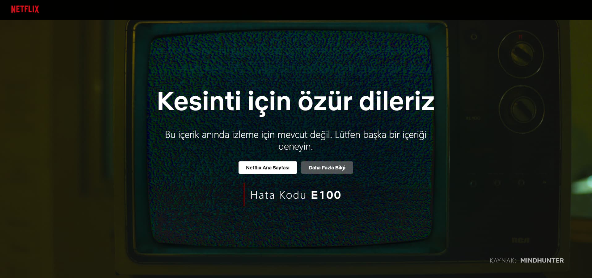 Netflix e100 hatası, daha önce karşılaşan oldu mu? - R10.net