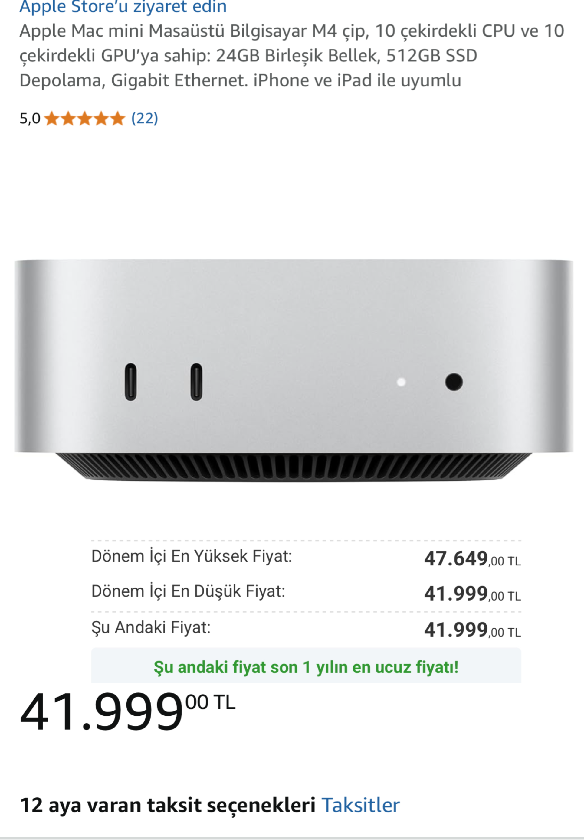 Apple Mac mini m4 senenin en düşük fiyatında. - R10.net