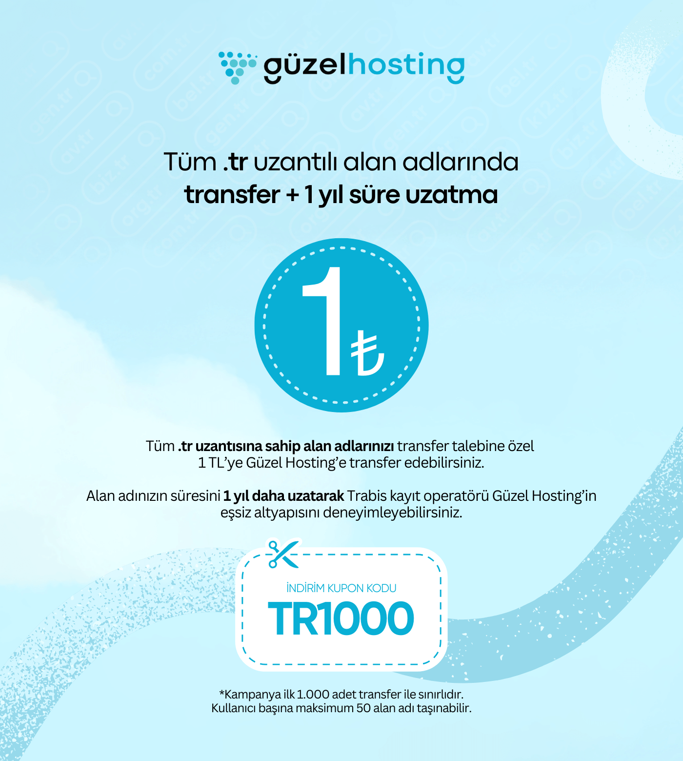 .tr Alan Adı Transferleri 1TL! Sadece 1000 Stok! - R10.net
