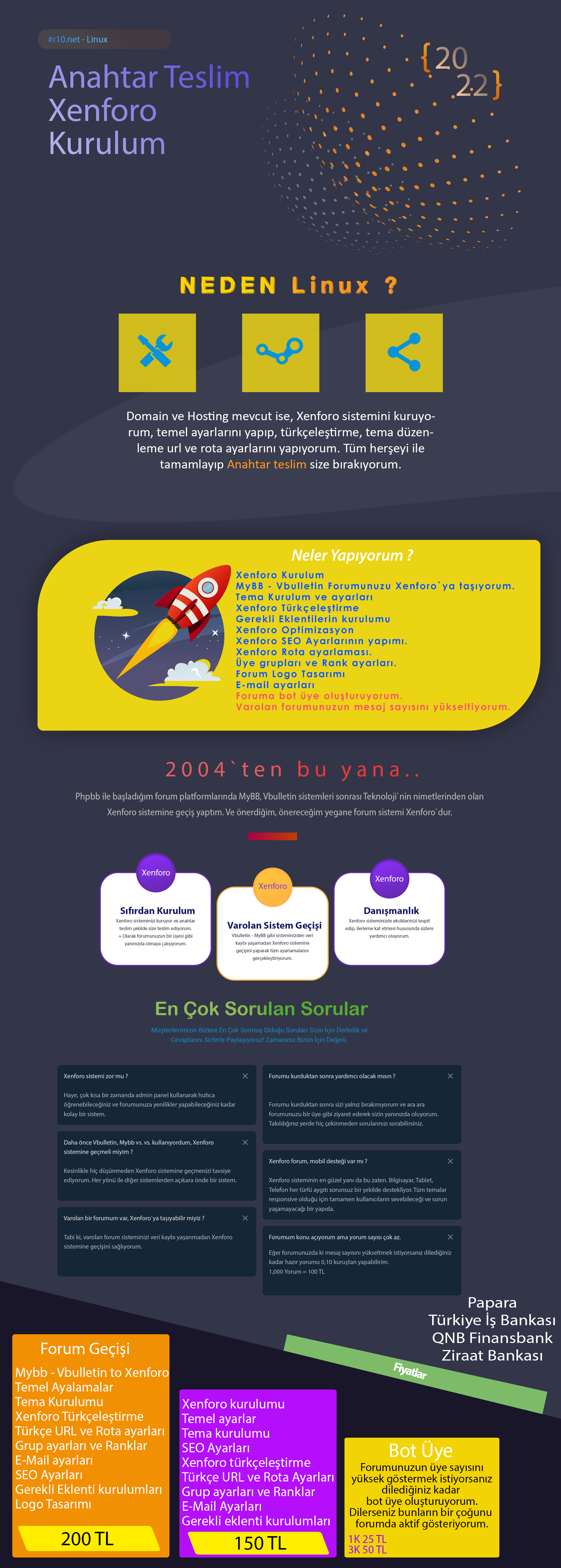 Xenforo Forum Kurulumu - Forum Ta��ma - SEO Optimizasyon - T�rk�ele�tirme - Dan��manl�k Hizmeti