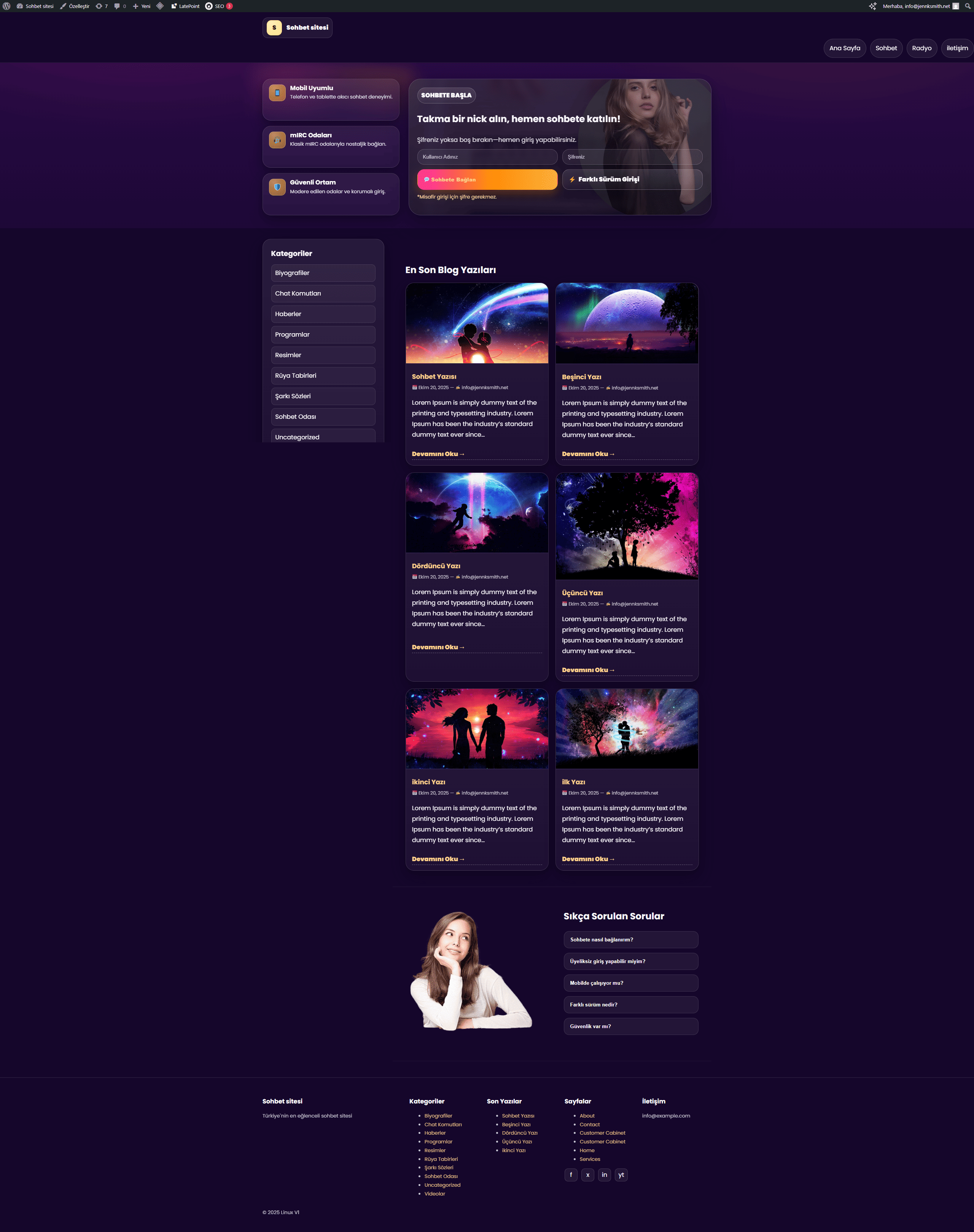 Sen hangi Wordpress Temas�n� Be�endin ?